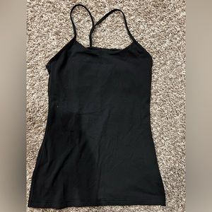 Lululemon Power Y tank in black size 4